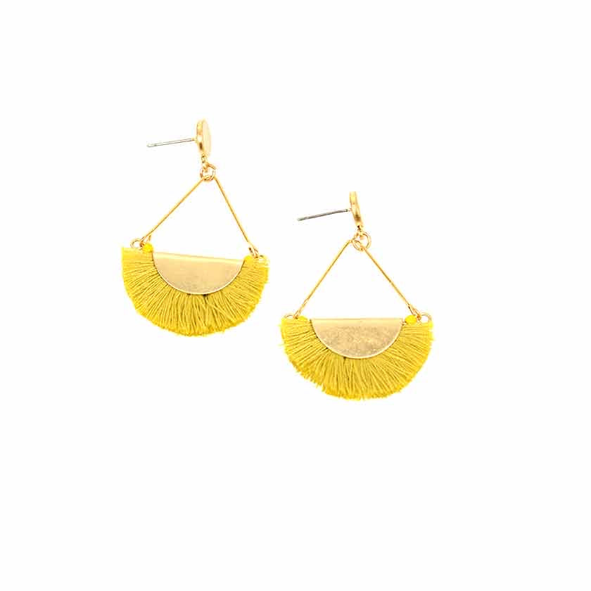14k Yellow Gold Love Knot Tassel Earrings - Arezzo Jewelers – Elmwood Park,  IL. – ER790001Y